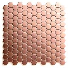 Mosaique Cuivre Hexagonale 30 X 30 Cm Kosuke Castorama
