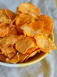 Baked Sweet Potato Chips Eating Bird Food Recipe Homemade Sweet Potato Chips Raw Food Recipes Dehydrator Recipes