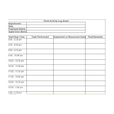 Free Printable Work Log Sheets Download And Modify For Your Own Project Needs Work Activities Daily Activities Timesheet Template