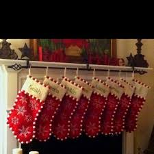 Great Idea For Hanging All Of Our Stockings Over Fireplace Christmas Stockings Stocking Holders Christmas