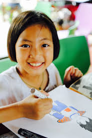 Dream Stones" Art Workshop with Children's Shelter Foundation. Chiang Mai,  Thailand 2016