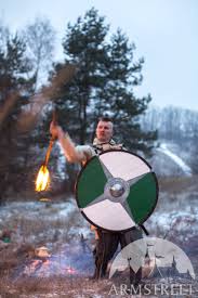 The viking shields were large round wooden shields with metal enforcements. Painted Wood Viking Shield Old Gods For Sale Available In Red Dark Blue Black Yellow Green White Blue Red Dark Blue Black Yellow Green White Blue Brown Leather Black Leather Stainless