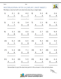 Decimal multiplication worksheet type and range: 31 Multiplying Decimals By Decimals Worksheet Free Worksheet Spreadsheet
