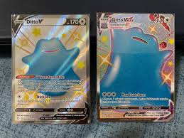 Transformação max escolha 1 dos ataques do. Pokemon Tcg Ditto V And Ditto Vmax Shining Fates Set Toys Games Board Games Cards On Carousell