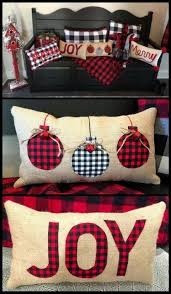 Farmhouse Christmas Pillows 23 Ideas Christmas Craft Projects Easy Christmas Diy Plaid Christmas Decor