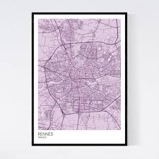 Check spelling or type a new query. Rennes Map Print France Art Poster Art Collectibles Prints Vadel Com