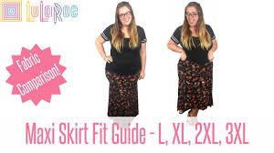 lularoe maxi skirt fit guide with plus size try on and twirling