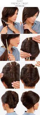 Make A French Twist Hairstyle Using Chopsticks Alldaychic Hair Styles Long Hair Styles French Twist Hair