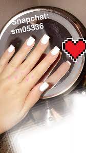 White Acrylic Nails White Acrylic Nails Sparkly Nails Square Acrylic Nails