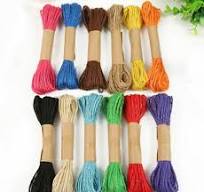 NEW 20M Colorful Burlap Natural Fiber Jute Twine Rope Cord String Craft DIY  Gift | eBay