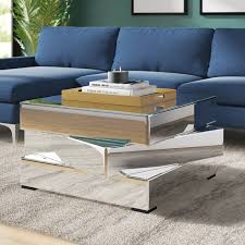 Modern coffee tables at 2modern. Modern Design Metal Base Glass Mirrored Coffee Table For Living Room Furniture Buy Mirrored Coffee Table Glass Coffee Table Metal Base Coffee Tables Product On Alibaba Com
