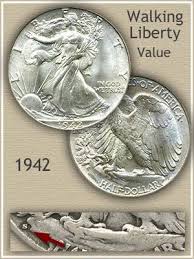Clean 1943 Liberty Half Dollar Value Chart Bicentennial