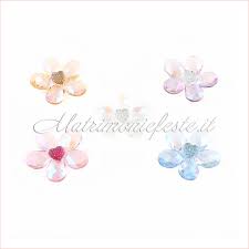Bomboniere battesimo provetta con sali e farfalla swarovski. Fiore In Cristallo Swarovski Acquista Online Su Matrimoniefeste It