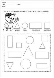 Os desenhos para colorir formas geometricas são uma maneira divertida para crianças e adultos desenvolver a criatividade, concentração, coordenação motora e cores. 10 Atividades Com Formas Geometricas Para Imprimir