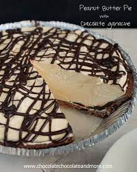 Graham cracker crust with a creamy peanut butter layer, a chocolate pudding layer, and a whipped topping layer. Peanut Butter Pie With Chocolate Ganache Chocolate Chocolate And More
