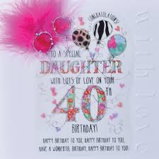 You look good for 40. Wendy Jones Blackett Daughter 40th Birthday Card