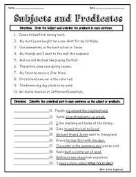Subjects And Predicates Extra Practice Worksheets In 2020 Subject And Predicate Worksheets Subject And Predicate Predicates