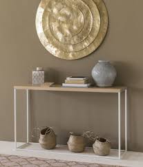 deco murale en metal martele dore d96 maisons du monde white console table console table decorating console tables in living room