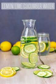 Lemon Lime Cucumber Water Happy Foods Tube Recipe Cucumber Water Cucumber Detox Water Lemon Detox Water
