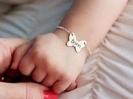 Personalized Baby Bracelet Baby Girl Bracelet Baby Shower Etsy Baby Girl Bracelet Baby Girl Jewelry Personalised Baby Bracelet