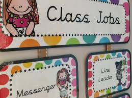 Class Jobs Hanging Chart Rainbow Pop