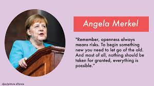 Angela dorothea merkel (born 17 july 1954) is the chancellor of germany. German Mission To Un ×'×˜×•×•×™×˜×¨ On The Last Day Of Womenshistorymonth We Celebrate Chancellor Angela Merkel The First Woman To Lead Germany Here Are A Few Of Her Memorable Quotes Beginning With