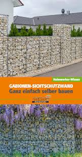 Gabionenzaun Selber Bauen Schritt Fur Schritt Gabionen Gabionen Hochbeet Gartenanlage