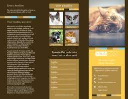 Adopting a pet in the new york city or los angeles area? Animal Shelter Pet Adoption Brochure Template