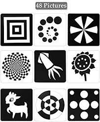 Black White Flash Cards For Infants 48 Pictures 5 5 X 5 5 Inch Designed Contrast Cards For Newborn Baby Toys Wit Baby Toys Newborn Baby Flash Cards Flashcards