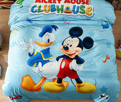 Mickey mouse clubhouse roadster racer sheet set this reversible set is a whole lot of fun with the image of mickey mouse and his outline being all over this cute minnie and mickey mouse character bedding set is a great option for boys and girls rooms alike. Disney Mickey Mouse Club House Childrens Bedding Set Ebeddingsets