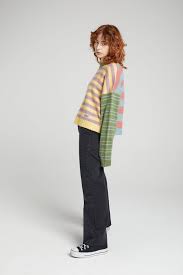Clone top by the ragged priest crop top ribbed material higher neckline short capped sleeves hanging feature silver toned lobster clasps slim fitting good stretch unlined 97% cotton 3% elastane lucy is wearing a size au 8 / us 4. Mission Knit The Ragged Priest
