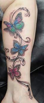 3d Butterfly Leg Tattoo For Women Leg Tattoos Women Butterfly Leg Tattoos Butterfly Tattoos For Women