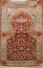 Turkish Hereke Silk Rug Antikalar Antika Stili Halilar
