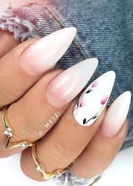 How to acrylic almond finger nails shape. 54 Perfect Short Acrylic Almond Nails Design For This Summer Page 43 Of 54 Latest Fashion Trends For Woman Almond Nails Almond Nails Designs Almond Acrylic Nails
