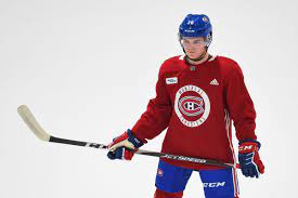 Cole caufield warming up before an exhibition game. Habs Headlines A Hat Trick Brings Cole Caufield S Goal Tally To 22 Eyes On The Prize