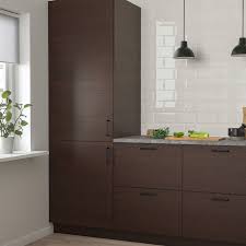 Then, splattered oil and spills make cabinets look grimy on the outside. Askersund Door Dark Brown Ash Effect 46x127 Cm Ikea