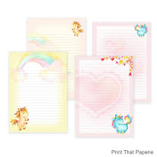 Find images of writing paper. Unicorn Printable Writing Paper Stationary Paper Letter Writing Set Unicorn Note Paper Printable Journal Pages Scrapbooking Paper By Print That Paperie Catch My Party