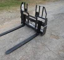 Bradco Walk Through Pallet Fork Frame with 48" 5,500 Pound Pallet Forks