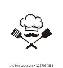 Chef Hat Kitchen Utensils Vector Illustration Stock Vector Royalty Free 716679247 Chef Logo Kitchen Logo Logo Restaurant