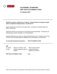 Best generic backflow test form / backflow test form pdf fill online printable fillable blank pdffiller : En 61770 2009 A11 2018 Electric Appliances Connected To The Water Mains Avoidance Of