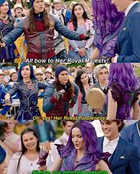 Dofiasdailypost On Instagram Jay All Bow To Her Royal Majesty Carlos Oh Yes Her R Disney Descendants Movie Disney Descendants Disney Channel Descendants