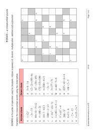 Bidmas A Crossnumber Puzzle Help promote calm in your classroom while engaging children with this fun maths calculated colouring. bidmas a crossnumber puzzle