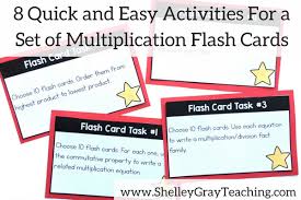 Begin practicing with set 1 to master facts. 8 Ways To Use Multiplication Flashcards In Your Classroom With Free Printables Shelley Gray