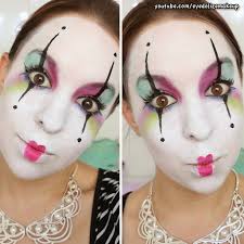 Black And White Clown Makeup Cute Colorful Mime Makeup A Twist On The Classic Black White Mime Makeup Clown Makeup Jester Makeup