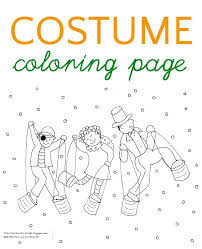 It is a fun activity that will take some time to complete. Costume Coloring Page