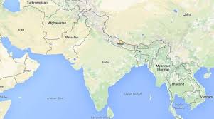 9 afghanistan ( if you show india's map you will find out a narrow portion is connected to afghanistan, which is connected by the pok.right now india don't control. J K On Map Pakistan Objects India Rejects Concern India News The Indian Express