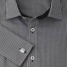 Black And White Gingham Shirt Dress Beautiful Black Small Check Shirt Made Of Finest Egyptian Cotton Nice Finishing Of Inner Collar Looks Best Perfectl Tailor Made Shirts Mens Outfits Shirts