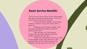 However, if the guest did not check out officially, the front. Room Service By Alif Hajar Ramadhani
