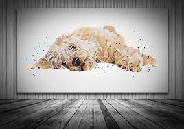 Yard art $10 (harrisburg) pic hide this posting restore restore this posting. Goldendoodle Reclined Canvas Print Watercolour Goldendoodle Wall Canvas Goldendoodle Canvas Wall Hanging Goldendoodle Dog Home Decor Amazon Co Uk Handmade Products