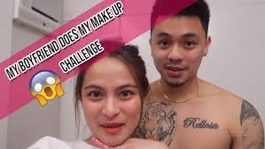 MY BOYFRIEND DOES MY MAKE UP CHALLENGE (SHOOKT AKO!)